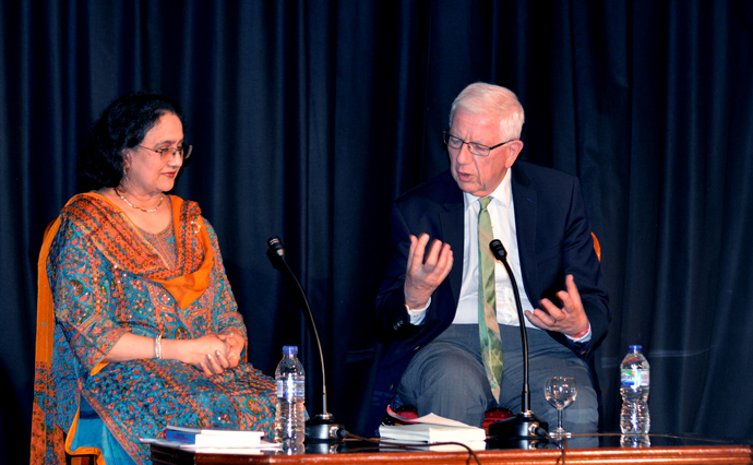 Shanta Acharya at the Nehru Centre (18th June 2015) book launch chaired by Dr Alastair Niven LVO OBE