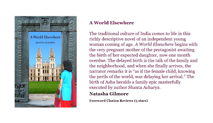 Image of Shanta Acharya's novel 'A World Elsewhere'